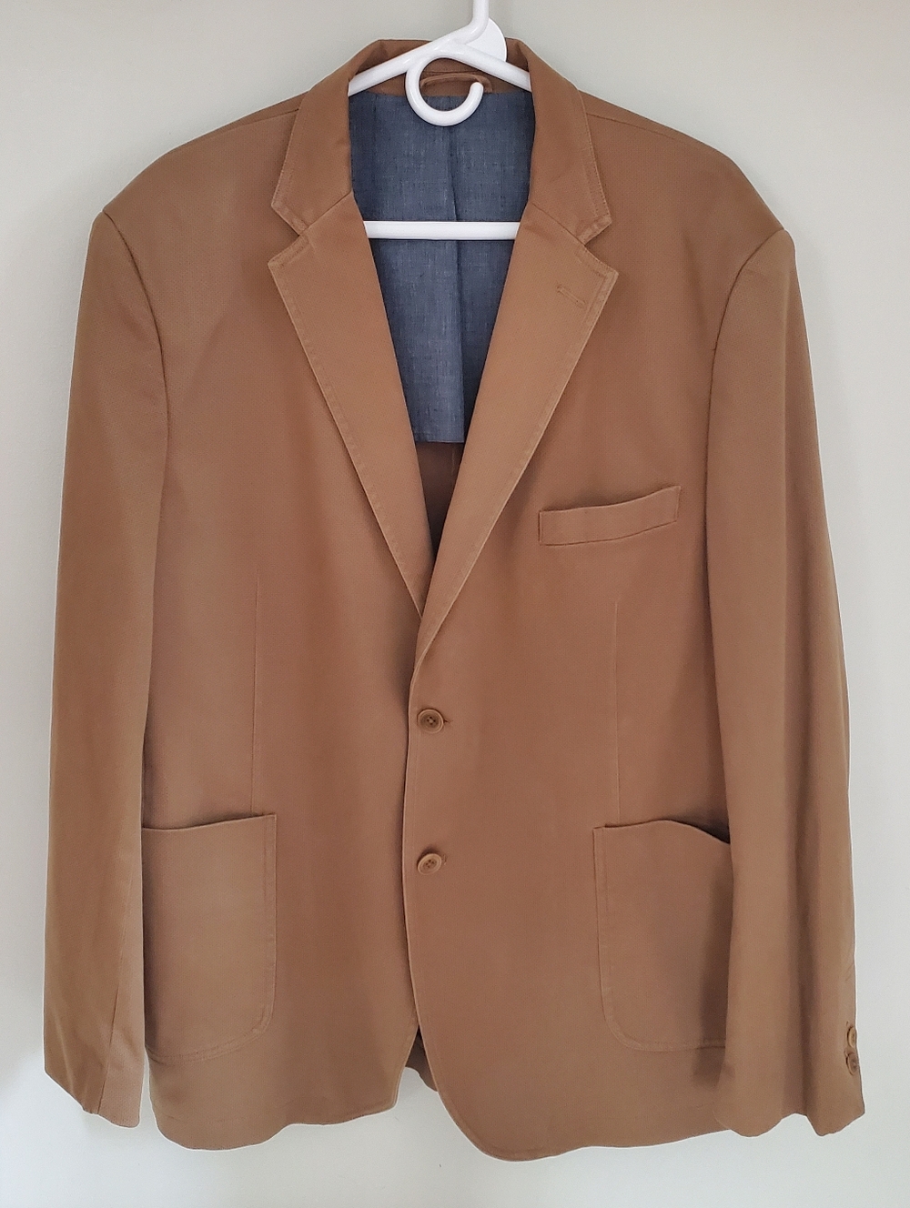 Johnston & Murphy  Brown Microprint Stretch Cotton Sport Coat Brown Men's Size X